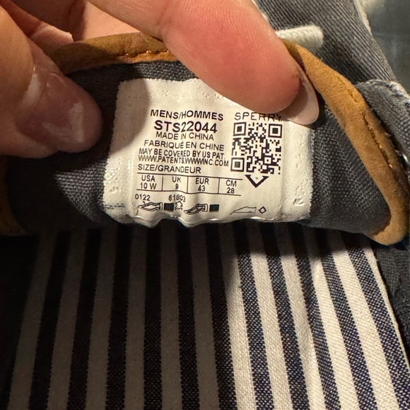 Sperry Men's Gray Canvas Sneakers - Picture 4 of 4